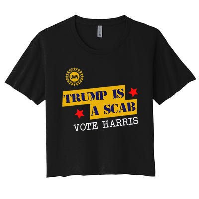 Trumps A Scab Women's Crop Top Tee