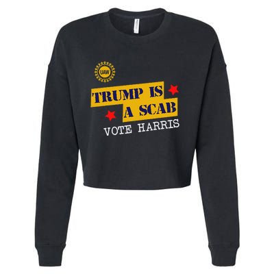 Trumps A Scab Cropped Pullover Crew