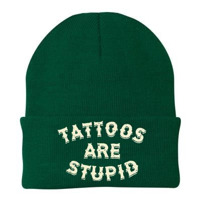 Tattoos Are Stupid Knit Cap Winter Beanie