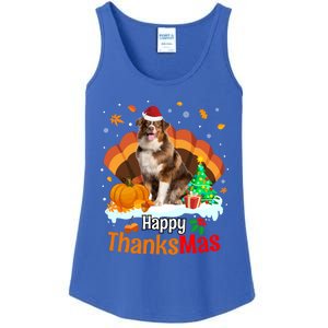 Thanksgiving Australian Shepherd Happy Christmas Aussie Gift Ladies Essential Tank