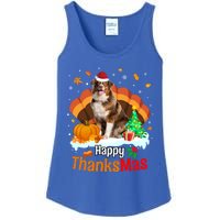 Thanksgiving Australian Shepherd Happy Christmas Aussie Gift Ladies Essential Tank