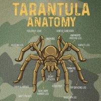 Tarantula Anatomy Spider Arthropod Arachnid Arachnophile Legacy Tie Dye Trucker Hat
