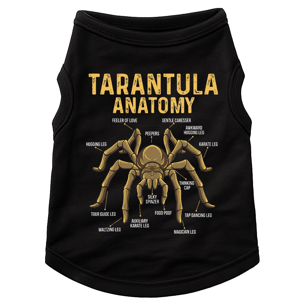 Tarantula Anatomy Spider Arthropod Arachnid Arachnophile Doggie Tank