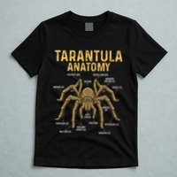 Tarantula Anatomy Spider Arthropod Arachnid Arachnophile T-Shirt