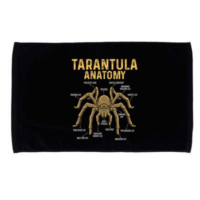 Tarantula Anatomy Spider Arthropod Arachnid Arachnophile Microfiber Hand Towel