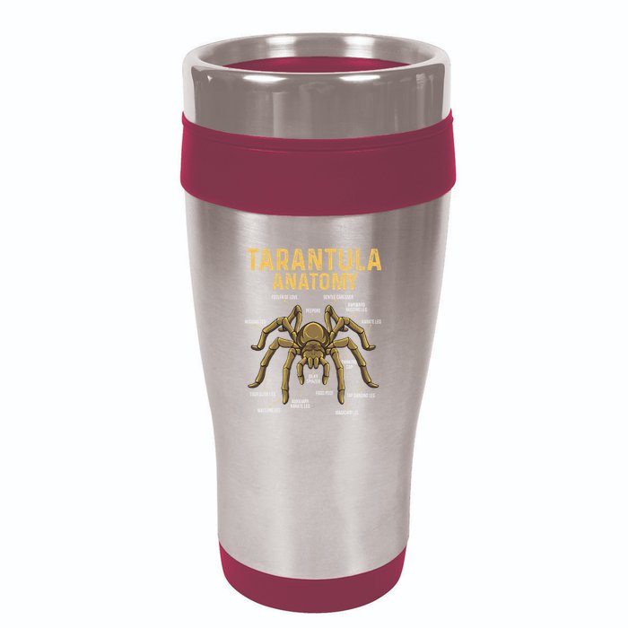 Tarantula Anatomy Spider Arthropod Arachnid Arachnophile 16oz Travel Tumbler