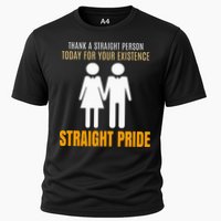 Thank A Straight Person Today For Your Existence Cooling Performance Crew T-Shirt