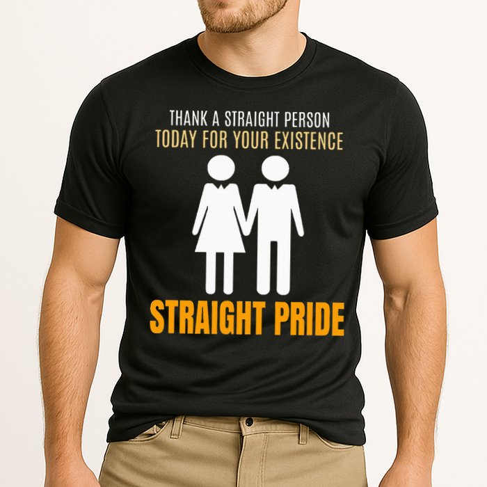 Thank A Straight Person Today For Your Existence Cooling Performance Crew T-Shirt