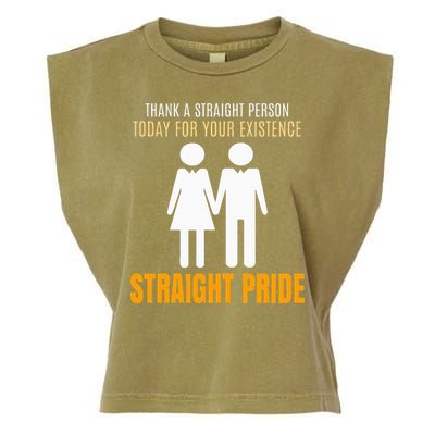 Thank A Straight Person Today For Your Existence Garment-Dyed Women's Muscle Tee