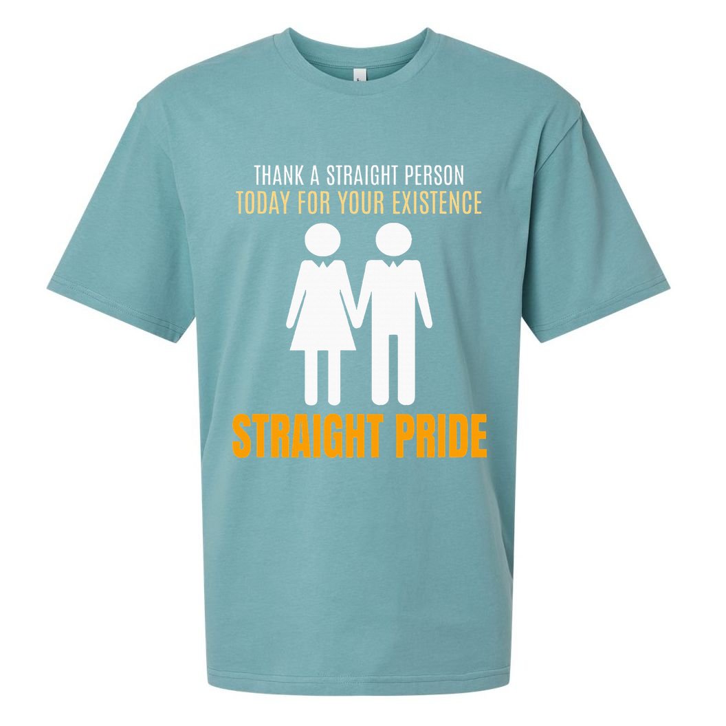 Thank A Straight Person Today For Your Existence Sueded Cloud Jersey T-Shirt