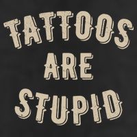 Tattoos Are Stupid Sarcastic Tattooed Beanie