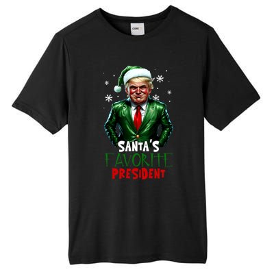 Trump As SantaS Favorite President 2024 Trump Elf Christmas Gift Tall Fusion ChromaSoft Performance T-Shirt