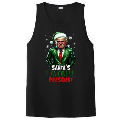 Trump As SantaS Favorite President 2024 Trump Elf Christmas Gift PosiCharge Competitor Tank