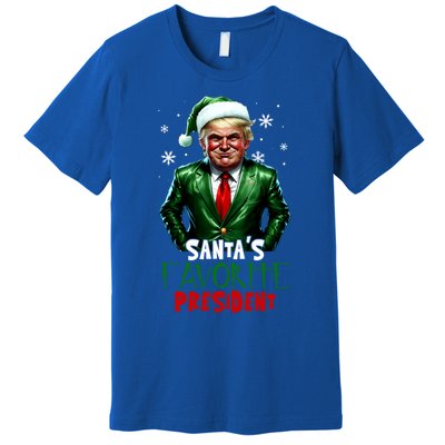 Trump As SantaS Favorite President 2024 Trump Elf Christmas Gift Premium T-Shirt