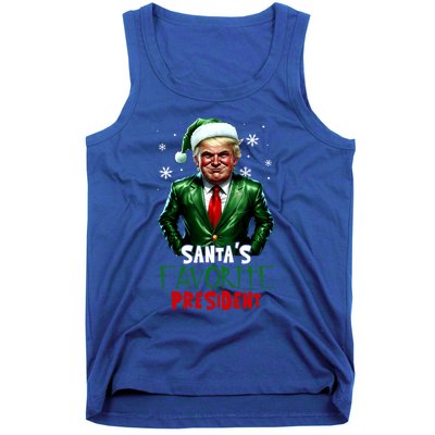 Trump As SantaS Favorite President 2024 Trump Elf Christmas Gift Tank Top