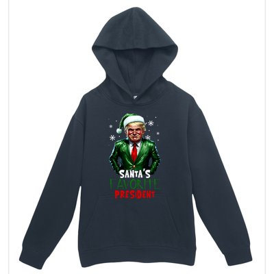 Trump As SantaS Favorite President 2024 Trump Elf Christmas Gift Urban Pullover Hoodie