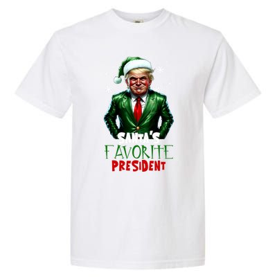 Trump As SantaS Favorite President 2024 Trump Elf Christmas Gift Garment-Dyed Heavyweight T-Shirt