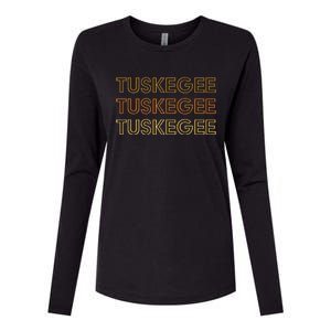 Tuskegee Al Souvenir Local Tuskegee Design Womens Cotton Relaxed Long Sleeve T-Shirt