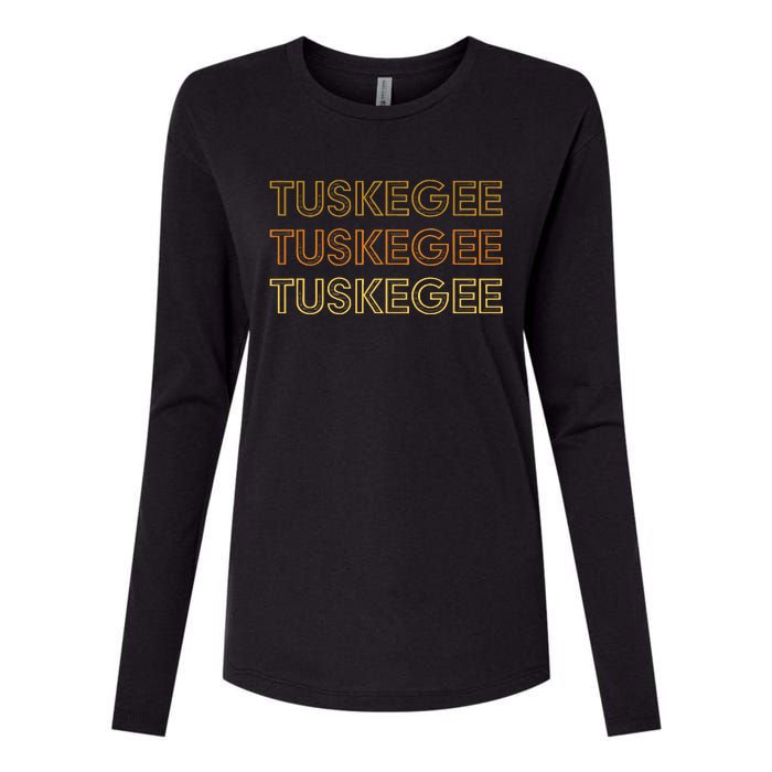 Tuskegee Al Souvenir Local Tuskegee Design Womens Cotton Relaxed Long Sleeve T-Shirt