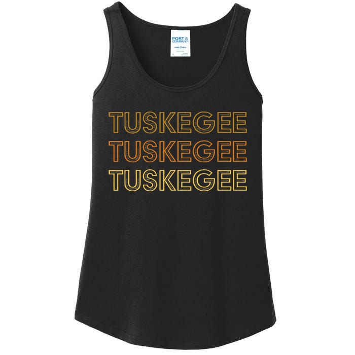 Tuskegee Al Souvenir Local Tuskegee Design Ladies Essential Tank