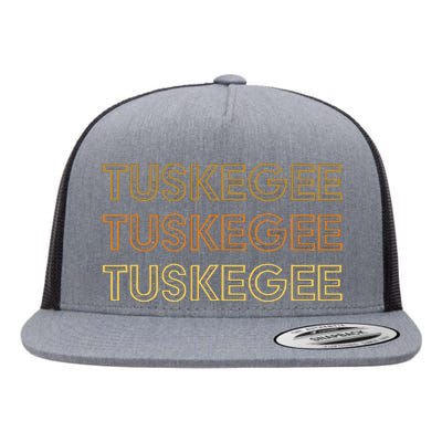 Tuskegee Al Souvenir Local Tuskegee Design Flat Bill Trucker Hat