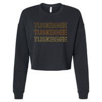 Tuskegee Al Souvenir Local Tuskegee Design Cropped Pullover Crew