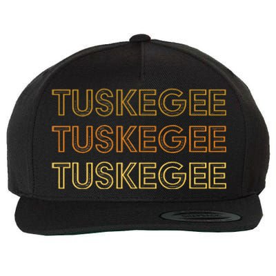 Tuskegee Al Souvenir Local Tuskegee Design Wool Snapback Cap