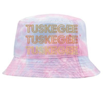 Tuskegee Al Souvenir Local Tuskegee Design Tie-Dyed Bucket Hat