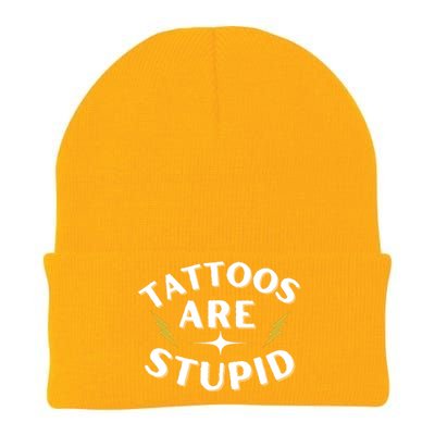 Tattoos Are Stupid Knit Cap Winter Beanie