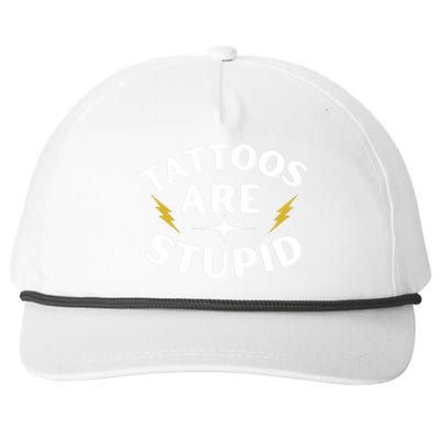 Tattoos Are Stupid Snapback Five-Panel Rope Hat