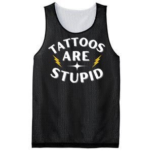 Tattoos Are Stupid Mesh Reversible Basketball Jersey Tank