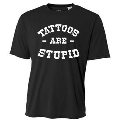 Tattoos Are Stupid Sarcastic Ink Addict Tattooed Western Cooling Performance Crew T-Shirt