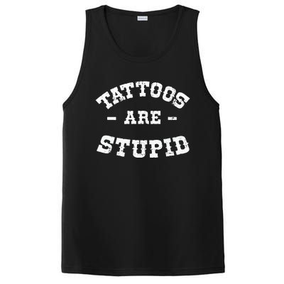 Tattoos Are Stupid Sarcastic Ink Addict Tattooed Western PosiCharge Competitor Tank