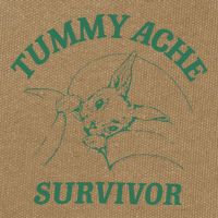 Tummy Ache Survivor Funny Rabbit Meme Bunny Lover Cotton Canvas Backpack