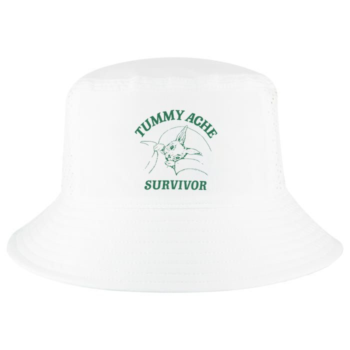 Tummy Ache Survivor Funny Rabbit Meme Bunny Lover Cool Comfort Performance Bucket Hat