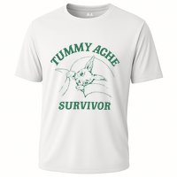 Tummy Ache Survivor Funny Rabbit Meme Bunny Lover Performance Shirt