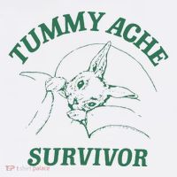 Tummy Ache Survivor Funny Rabbit Meme Bunny Lover Sweatshirt
