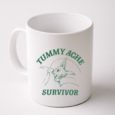 Tummy Ache Survivor Funny Rabbit Meme Bunny Lover Mug