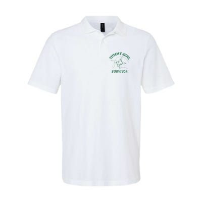 Tummy Ache Survivor Funny Rabbit Meme Bunny Lover Polo