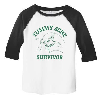 Tummy Ache Survivor Funny Rabbit Meme Bunny Lover Toddler Fine Jersey T-Shirt