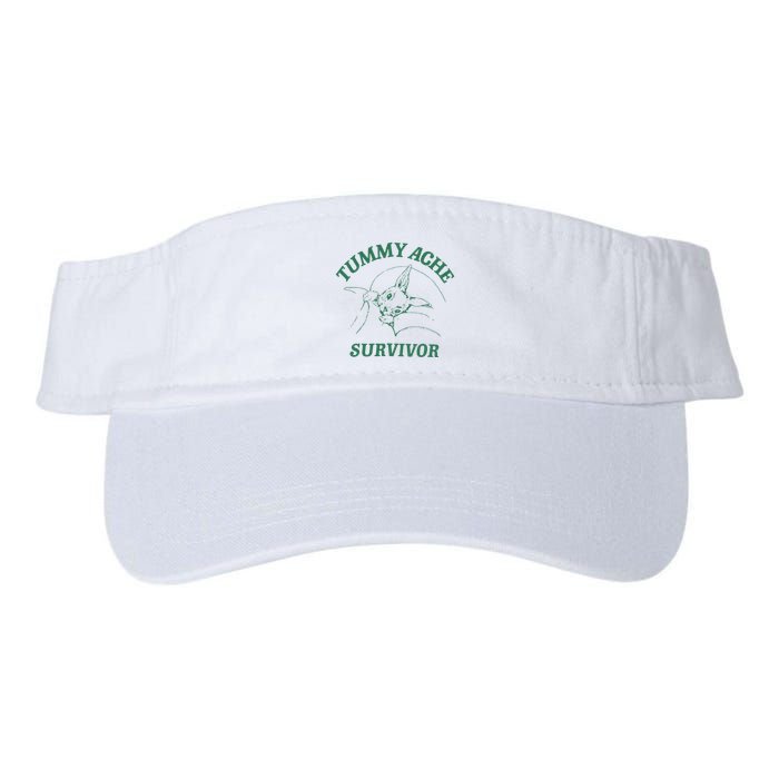 Tummy Ache Survivor Funny Rabbit Meme Bunny Lover Visor