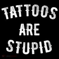 Tattoos Are Stupid Funny Sarcastic Short Acrylic Beanie