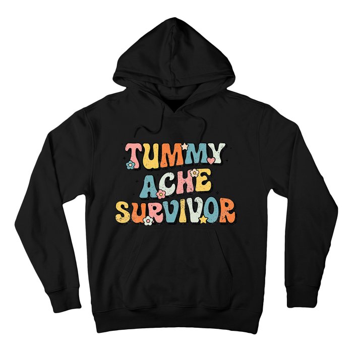 Tummy Ache Survivor Stomach Ache Vintage Hoodie