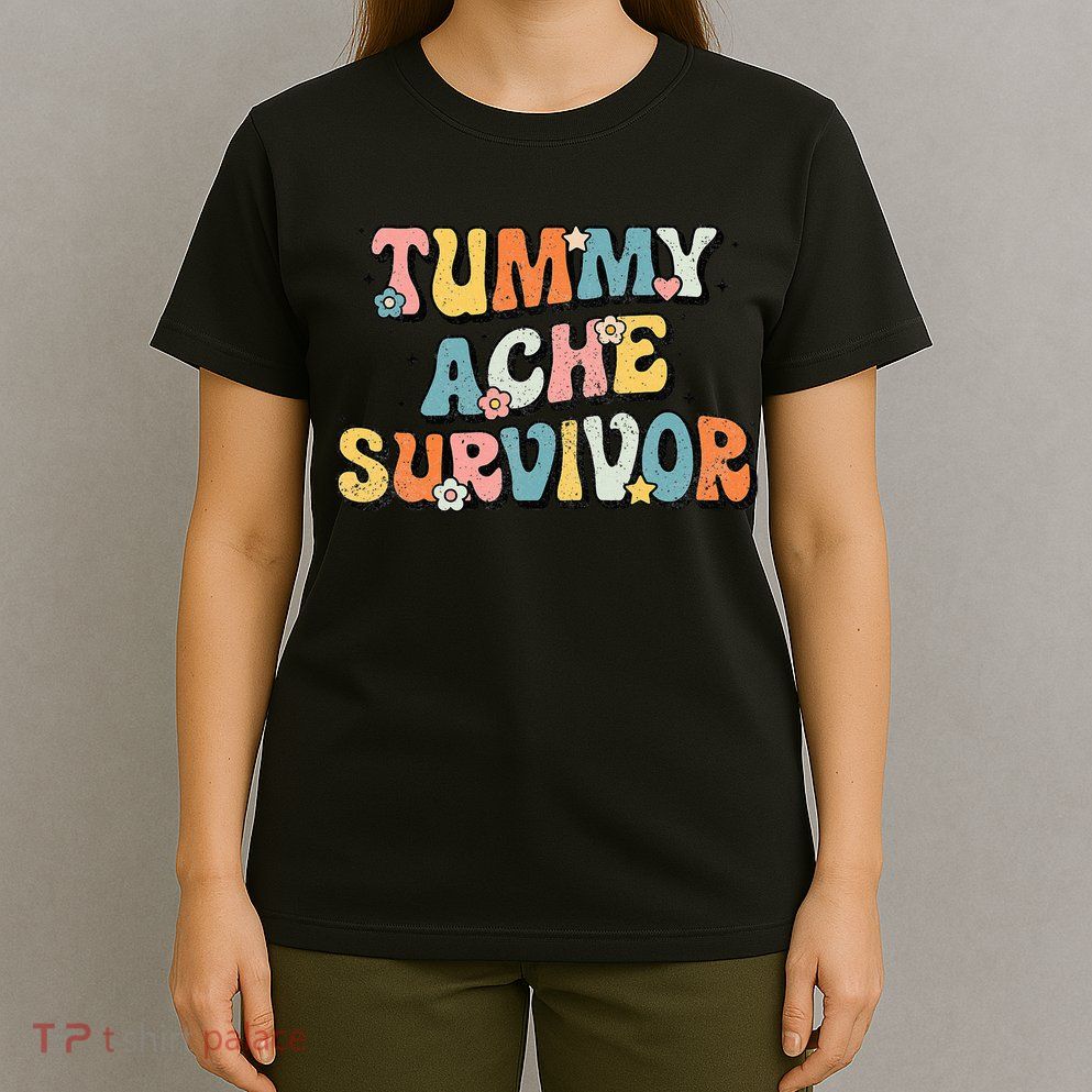 Tummy Ache Survivor Stomach Ache Vintage T-Shirt