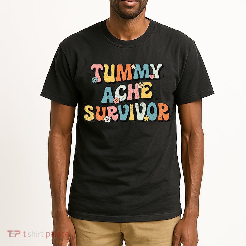 Tummy Ache Survivor Stomach Ache Vintage Tall T-Shirt