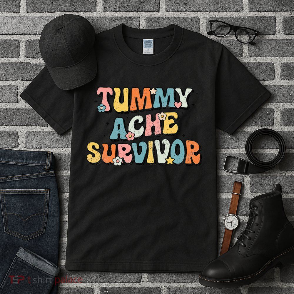 Tummy Ache Survivor Stomach Ache Vintage Tall T-Shirt