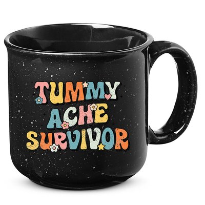 Tummy Ache Survivor Stomach Ache Vintage 15oz Campfire Ceramic Mug
