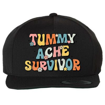 Tummy Ache Survivor Stomach Ache Vintage Wool Snapback Cap