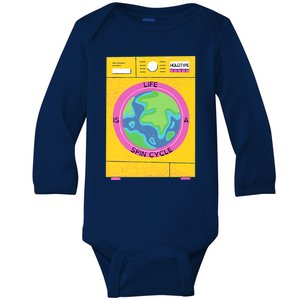 Take A Spin Baby Long Sleeve Bodysuit