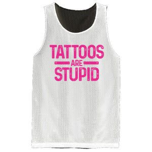 Tattoos Are Stupid Sarcastic Mesh Reversible Basketball Jersey Tank